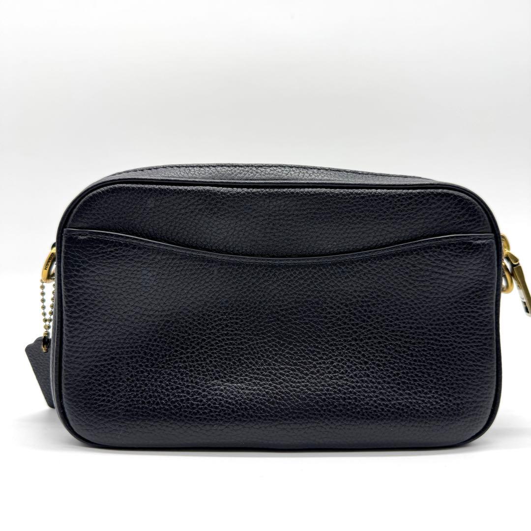 コーチ C0823 ウィロウ ショルダーバッグ カメラバッグ ブラック レザー