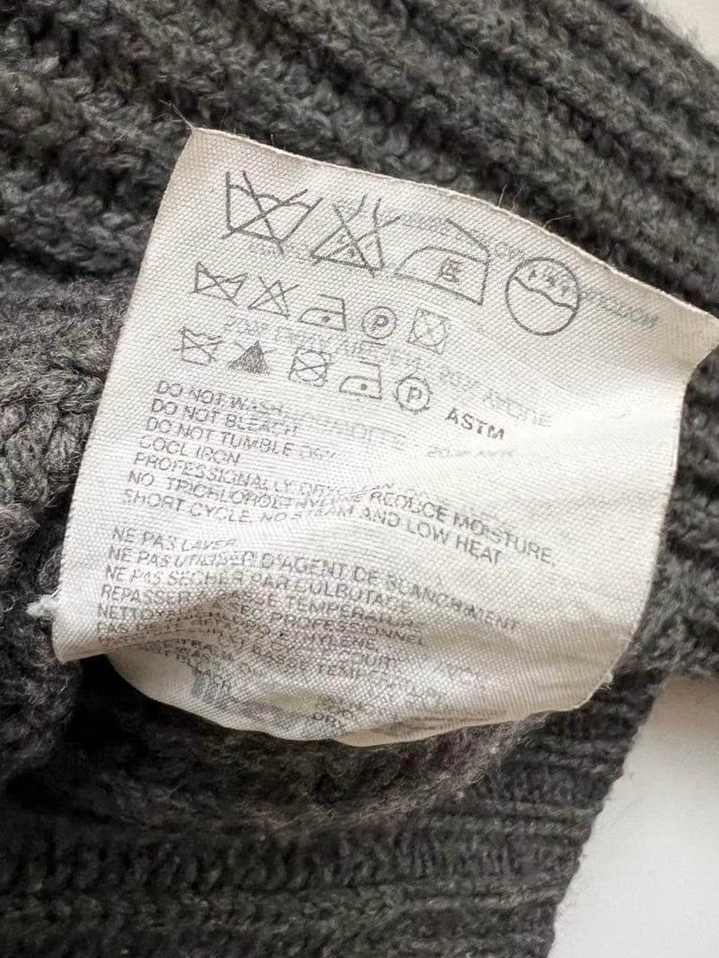 JIL SANDER グレー ニット　（ウール50%、ヤク50%）