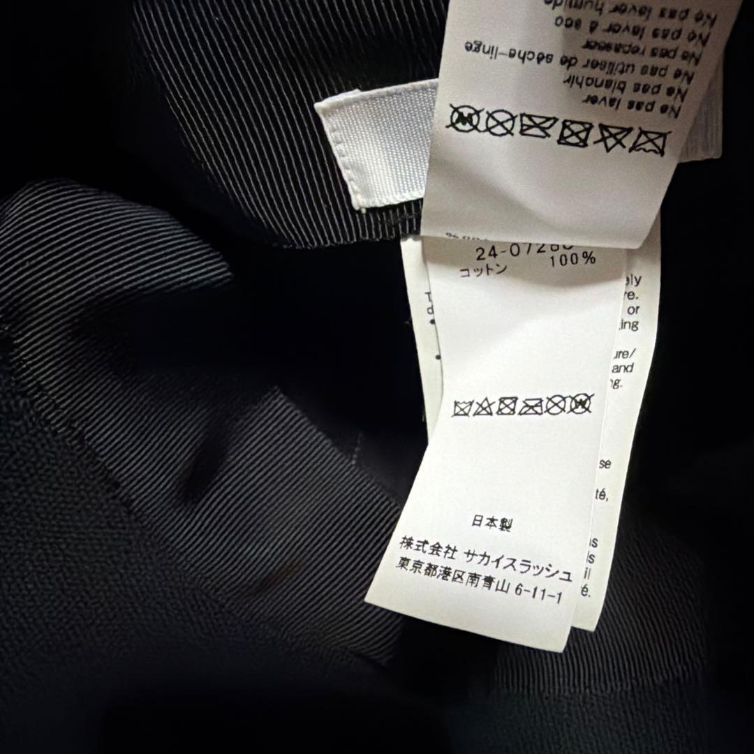 国内正規品　sacai carhartt Cap キャップ　Duck ブラック