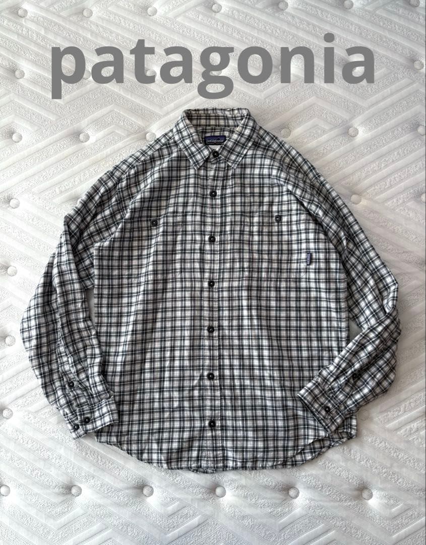 F8 patagonia チェックシャツ S オンブレ シャドー noroll