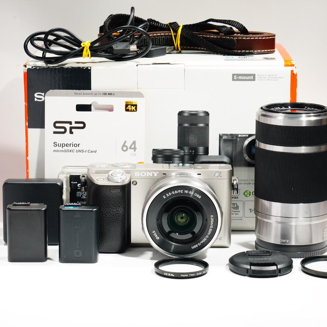 極美品 真・α6000 SONY ミラーレス ILCE-6000Y ダブルズーム