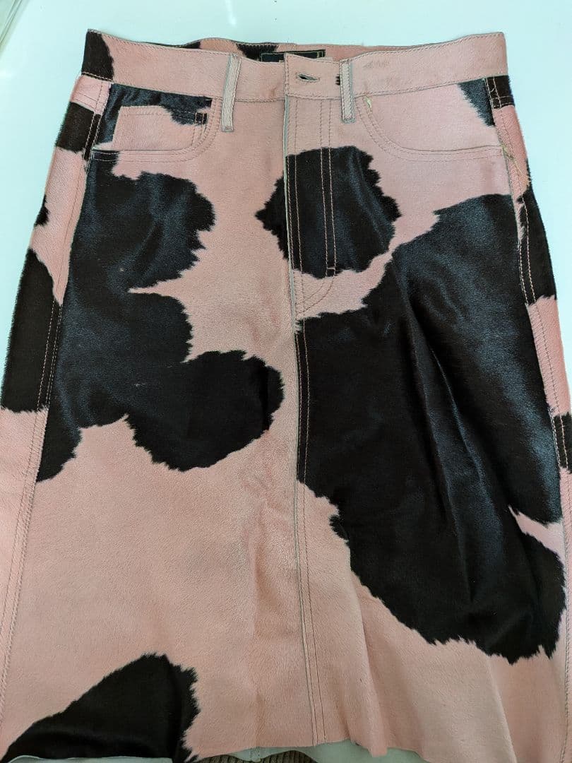 【未使用品】FENDI ハラコ　カウプリント 　スカート　40