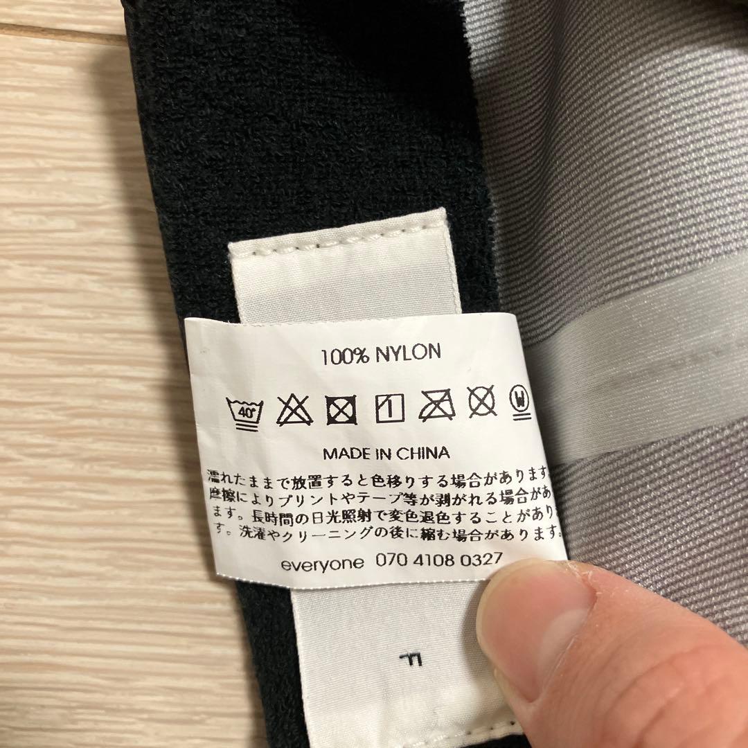 everyone 3layer cap ブラック ナイロン ennoy