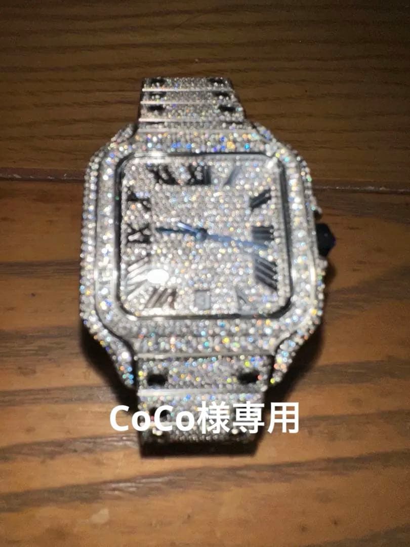 iced out watch モアサナイト　時計