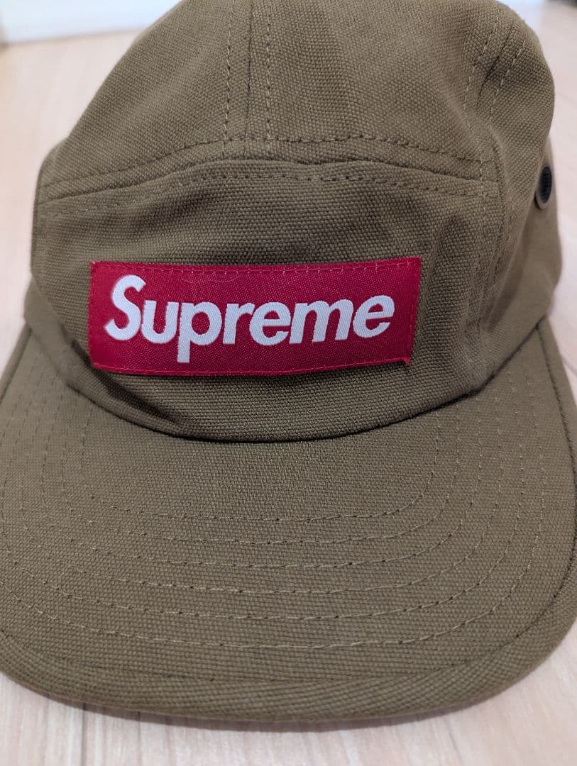 SUPREME BOXロゴ キャップ オリーブ