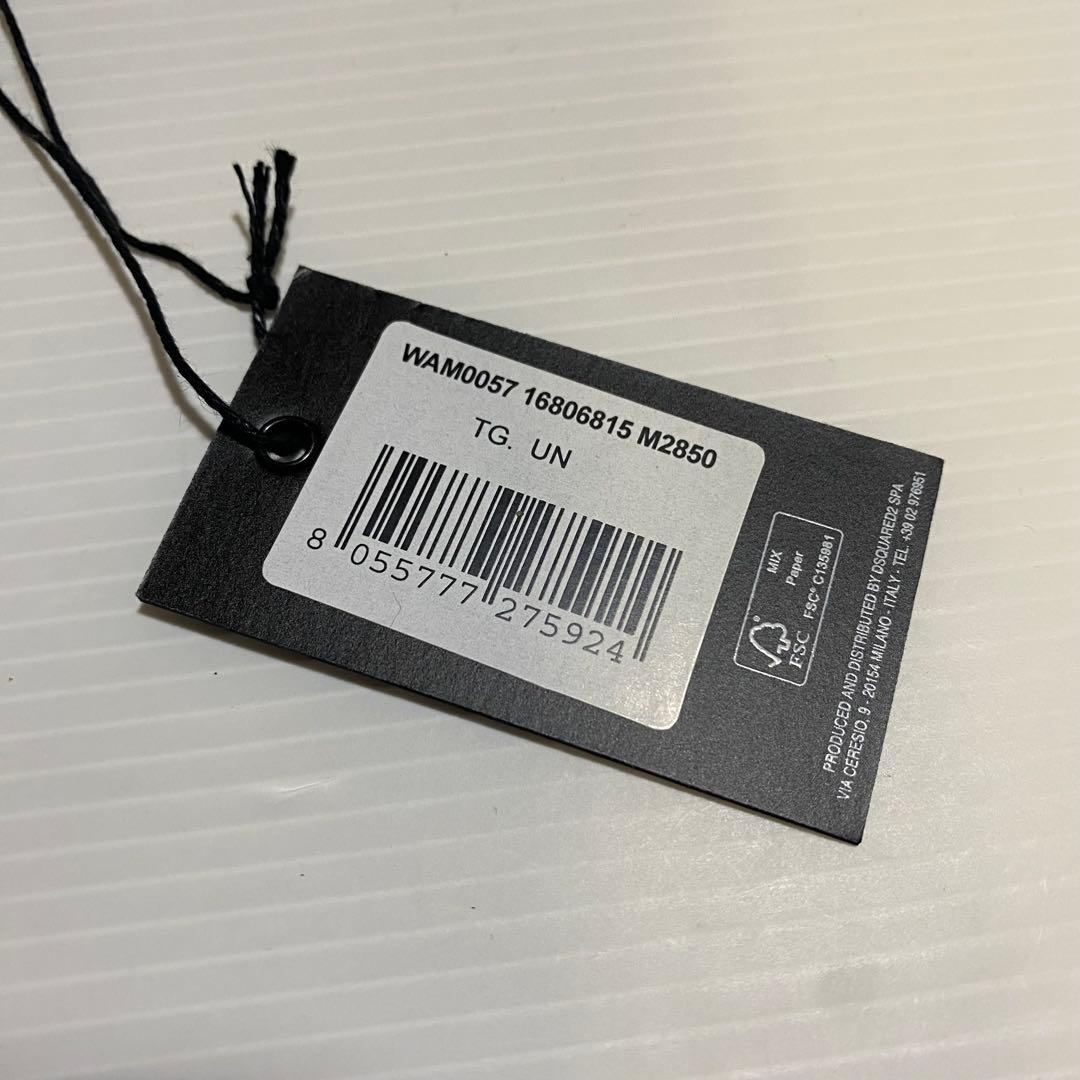 【未使用品】Dsquared2　ロゴジップミニウォレット　ブラック×カーキ