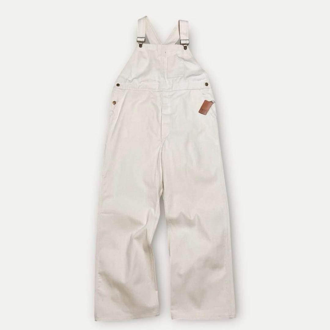 【新品未使用】アメリカンスミス　オーバーオール　USA製　キナリ　オーバーサイズ