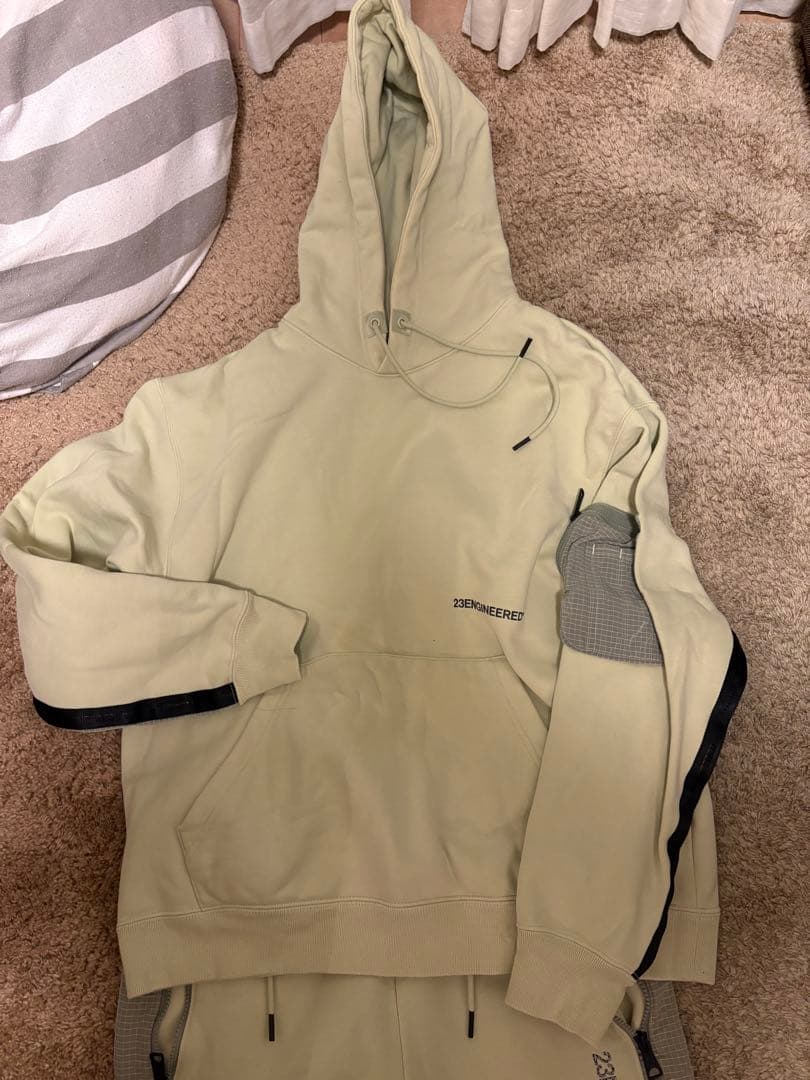 美品即完売NIKEジョーダンスウェットジャージ上下セットライム