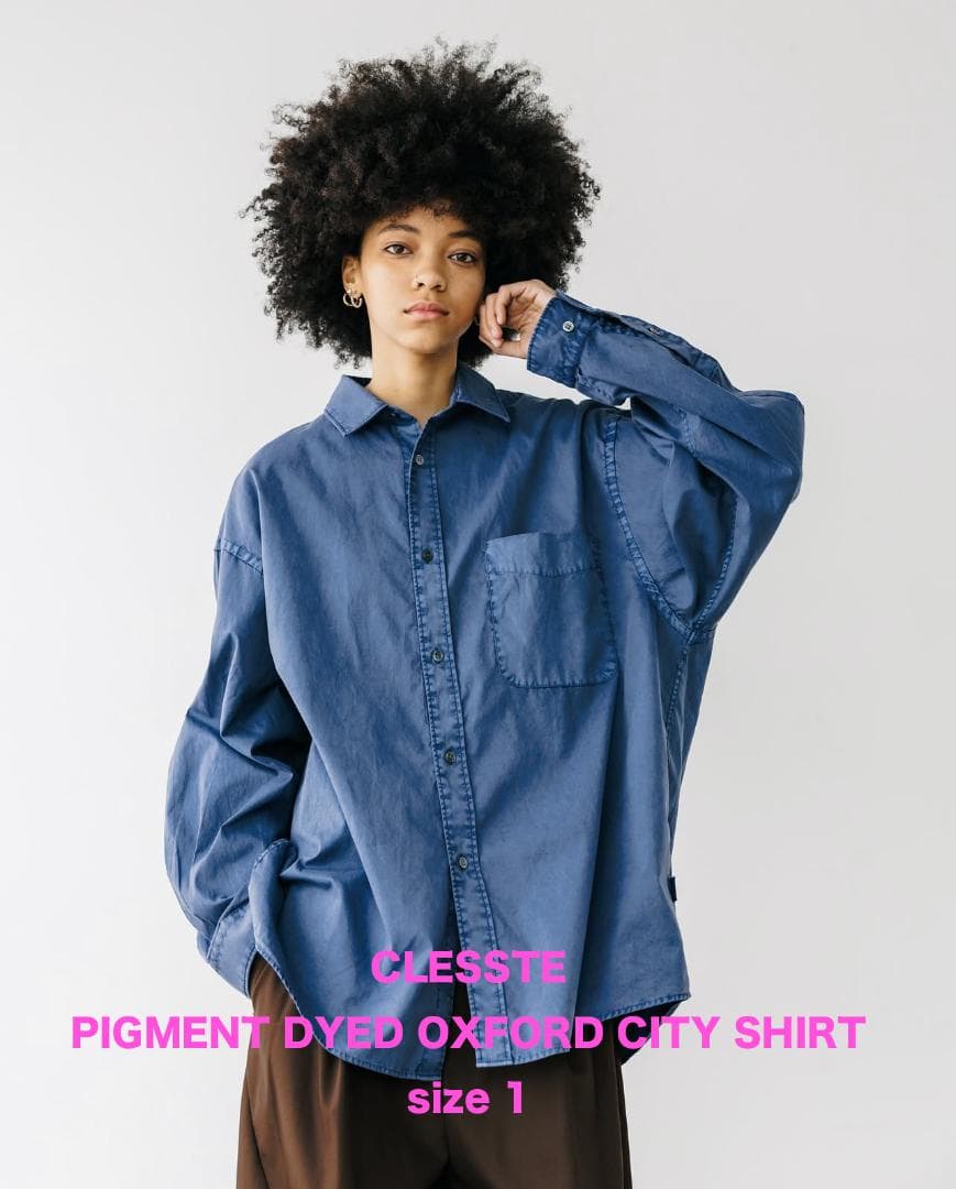 トップス CLESSTE PIGMENT DYED OXFORD CITY SHIRT