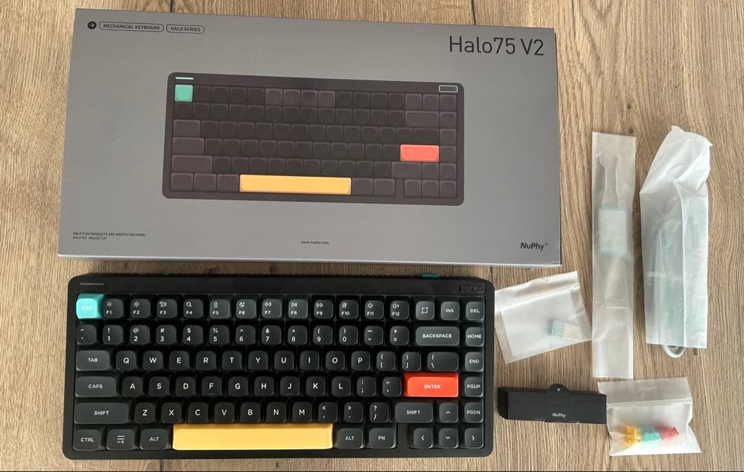 nuphy halo75 v2(ミント軸・英語配列) ブラック