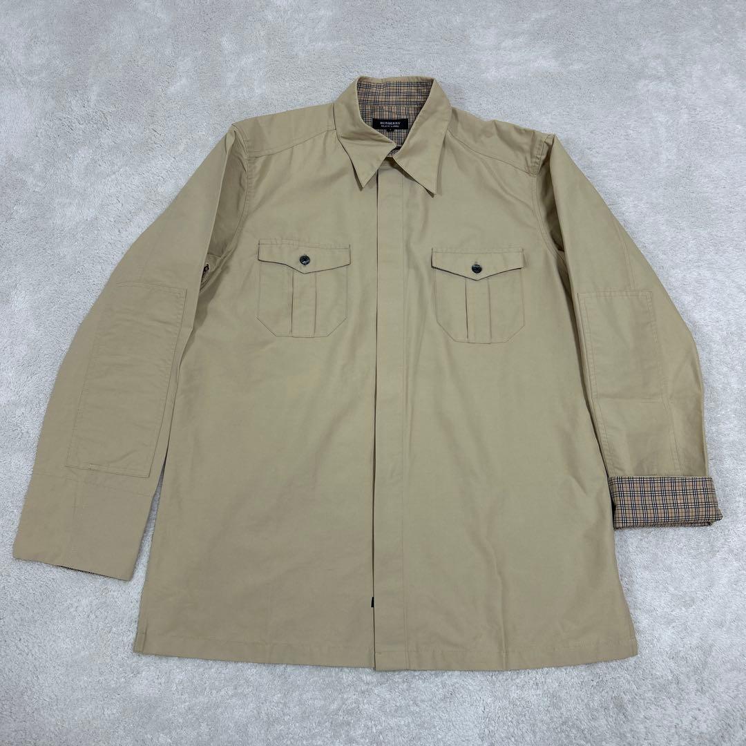 ♦︎新品同様♦︎バーバリーブラックレーベル♦︎ベージュ♦︎長袖シャツジャケット