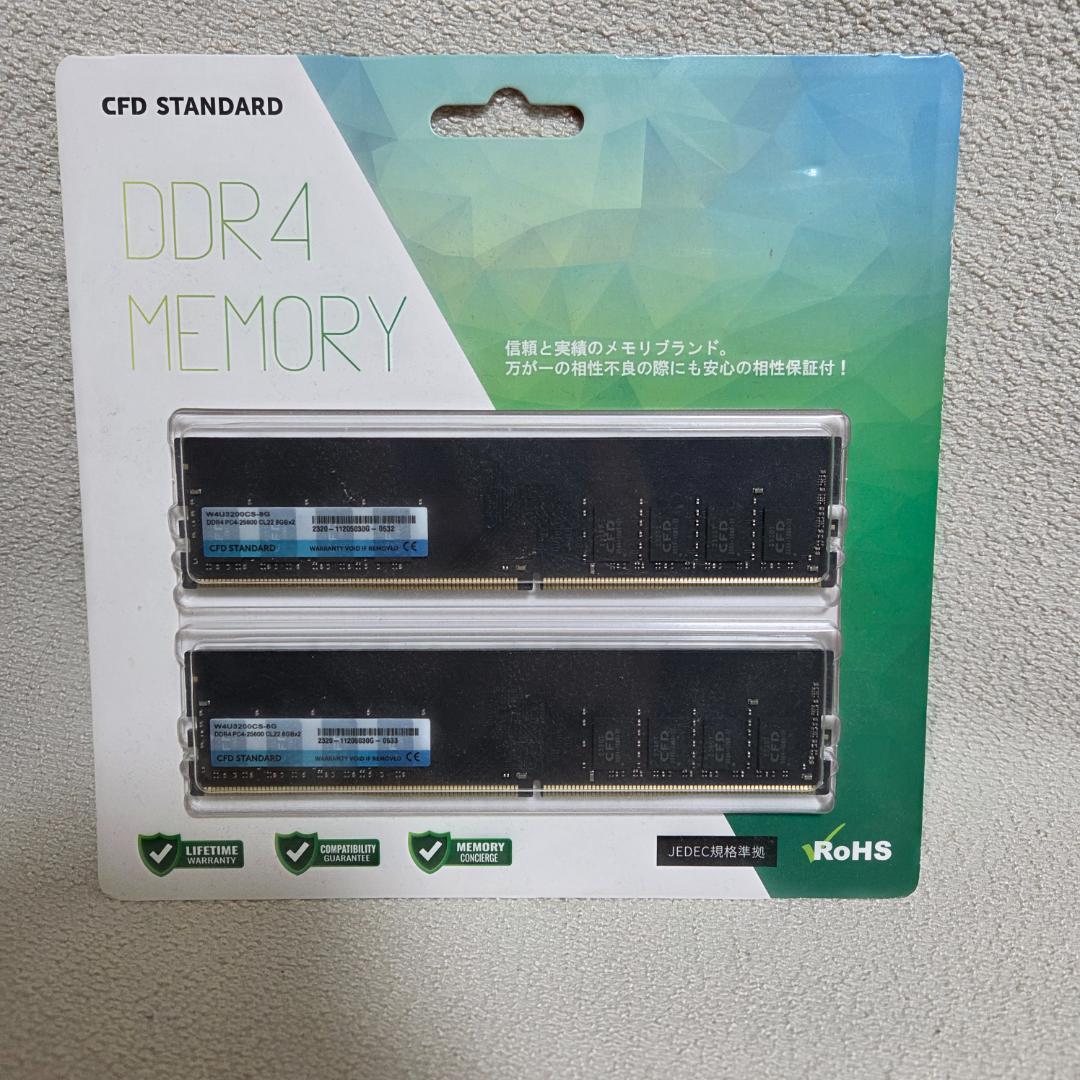 新品 CFD DDR4 3200 16(8GB×2) メモリ W4U3200CS