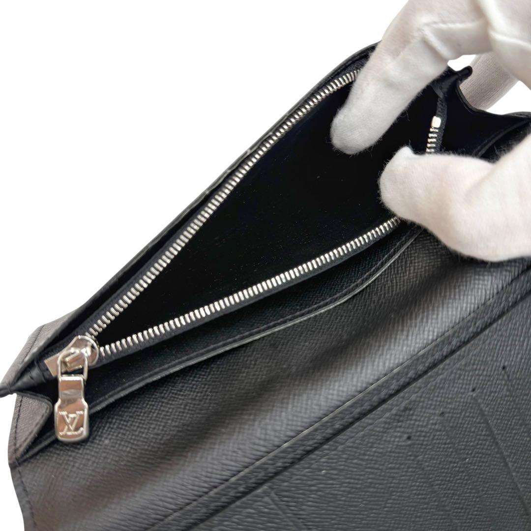 6155 美品 ルイヴィトン×シュプリーム エピ ブラザ 23AW 長財布 黒色