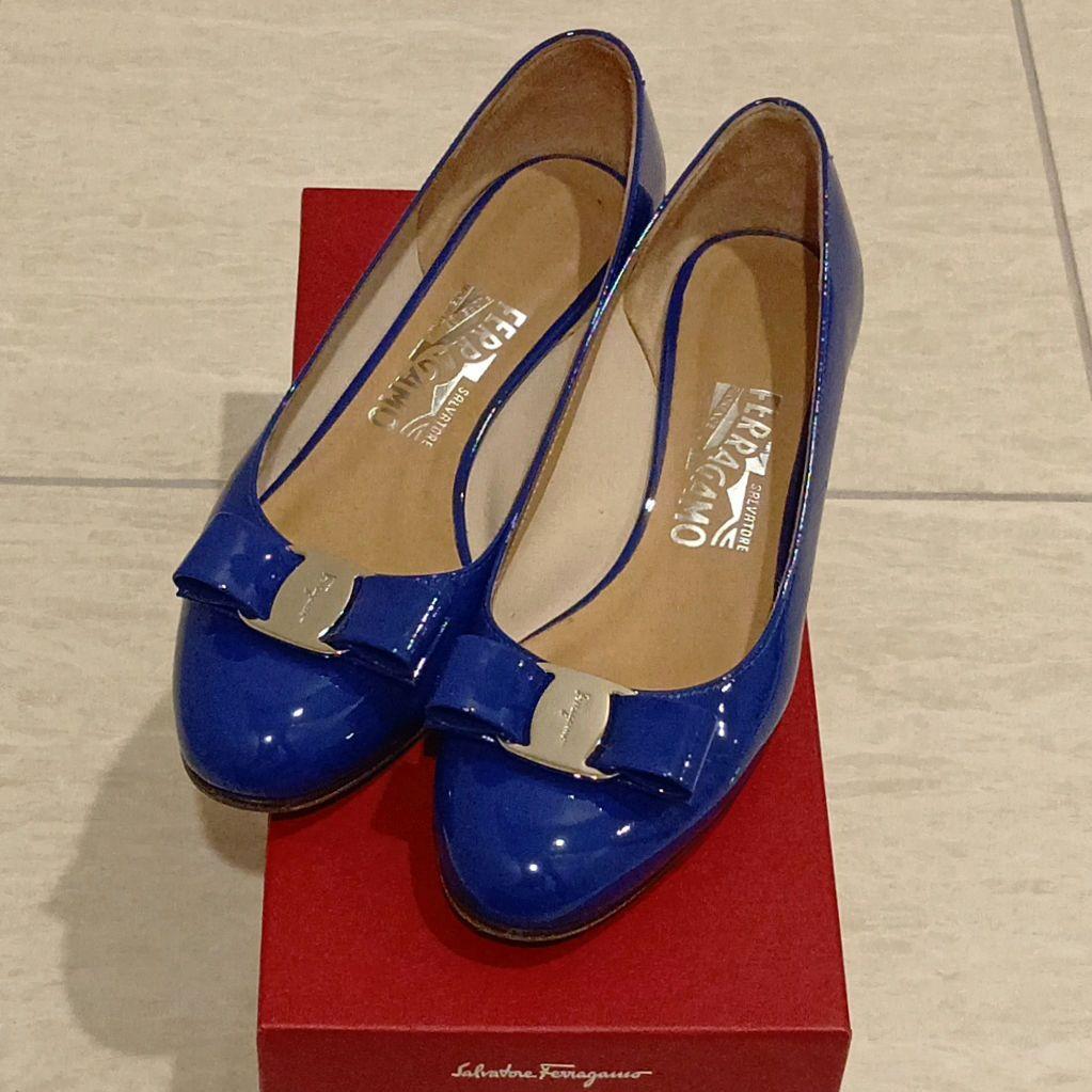 フェラガモ 6.5D パンプス ヴァラ ヴァリナ 靴