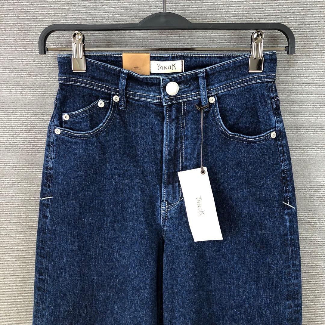 未使用品 YANUK ワイドフレア デニムパンツ 24 WIN