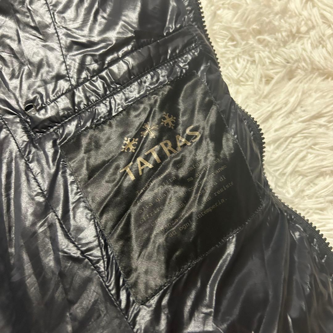 【】TATRAS タトラス ロングダウンジャケット ナイロン ラクーンファー