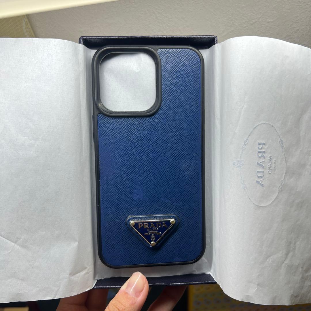 PRADA （プラダ）iPhoneケース ネイビ Daichi