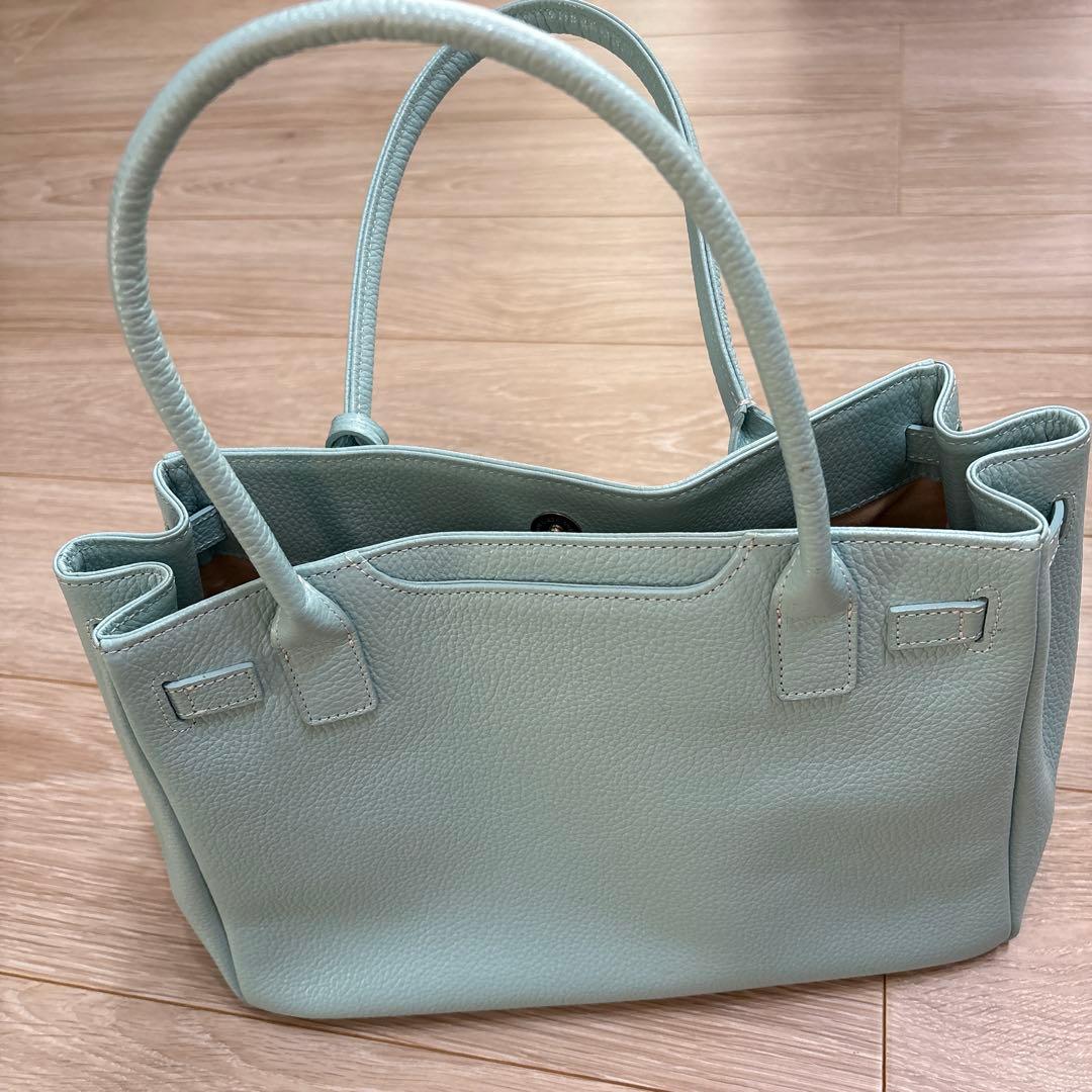 お得な美品！傳濱野限定色レザー ハンドバッグ