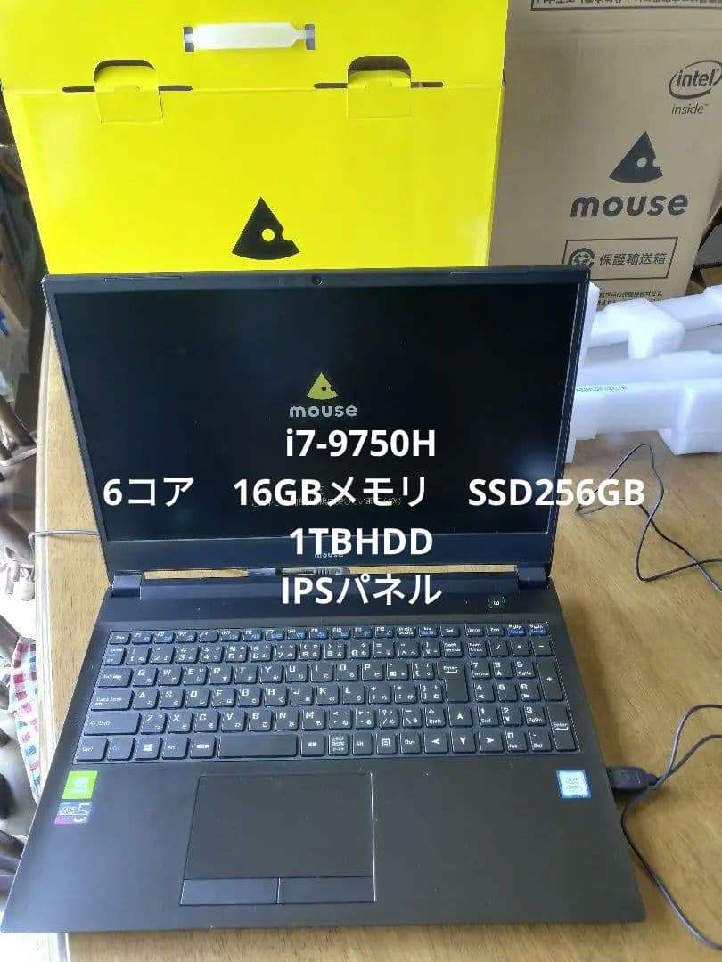 m-Book Kシリーズ マウスコンピュータ　i7-9750H 6コア