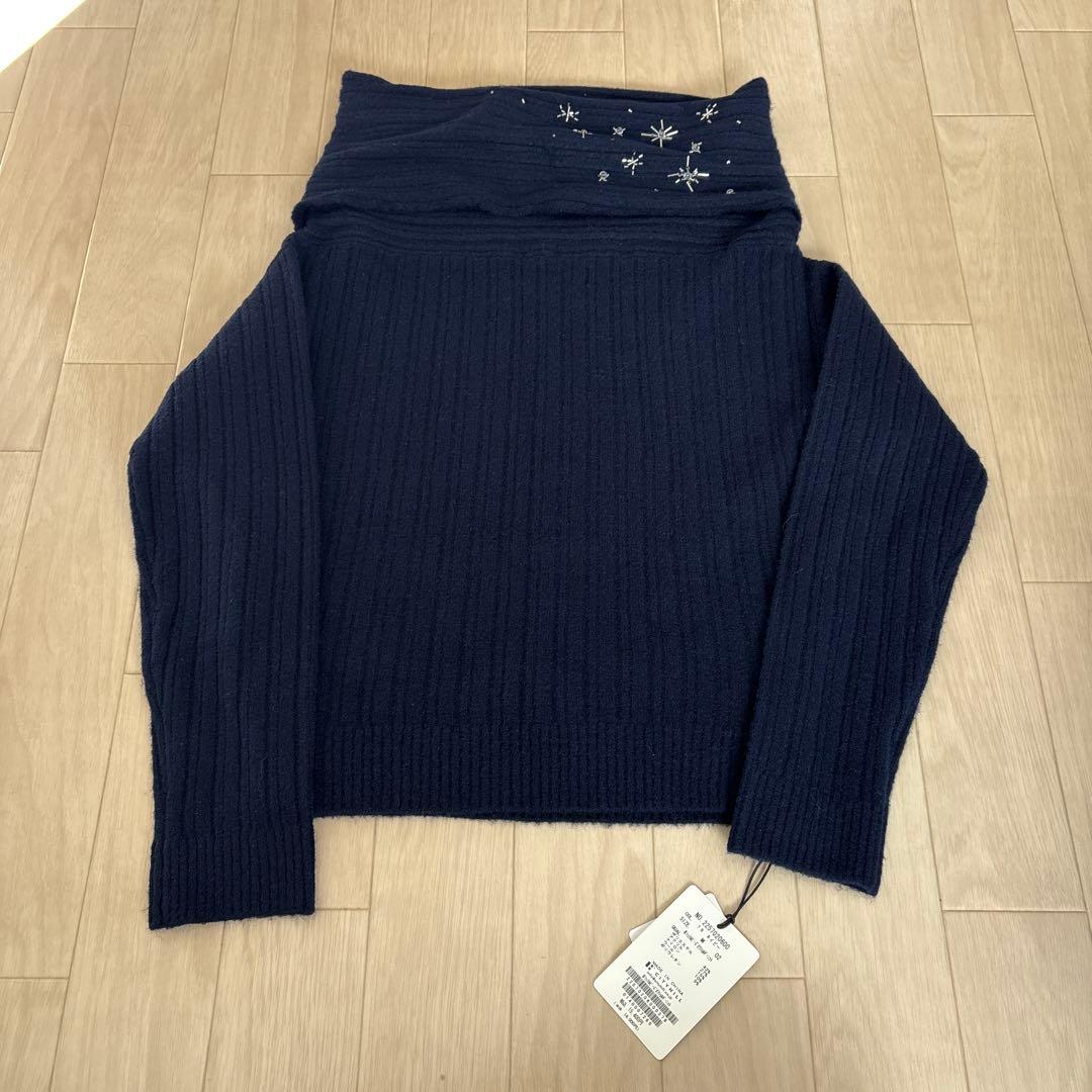 cleblatt シュテルビーズオフショルダーニット