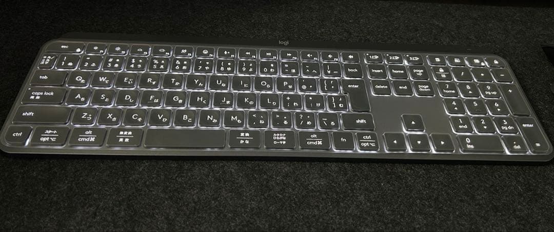 【美品】Logicool MX KEYS S ワイヤレスキーボード カバー付き