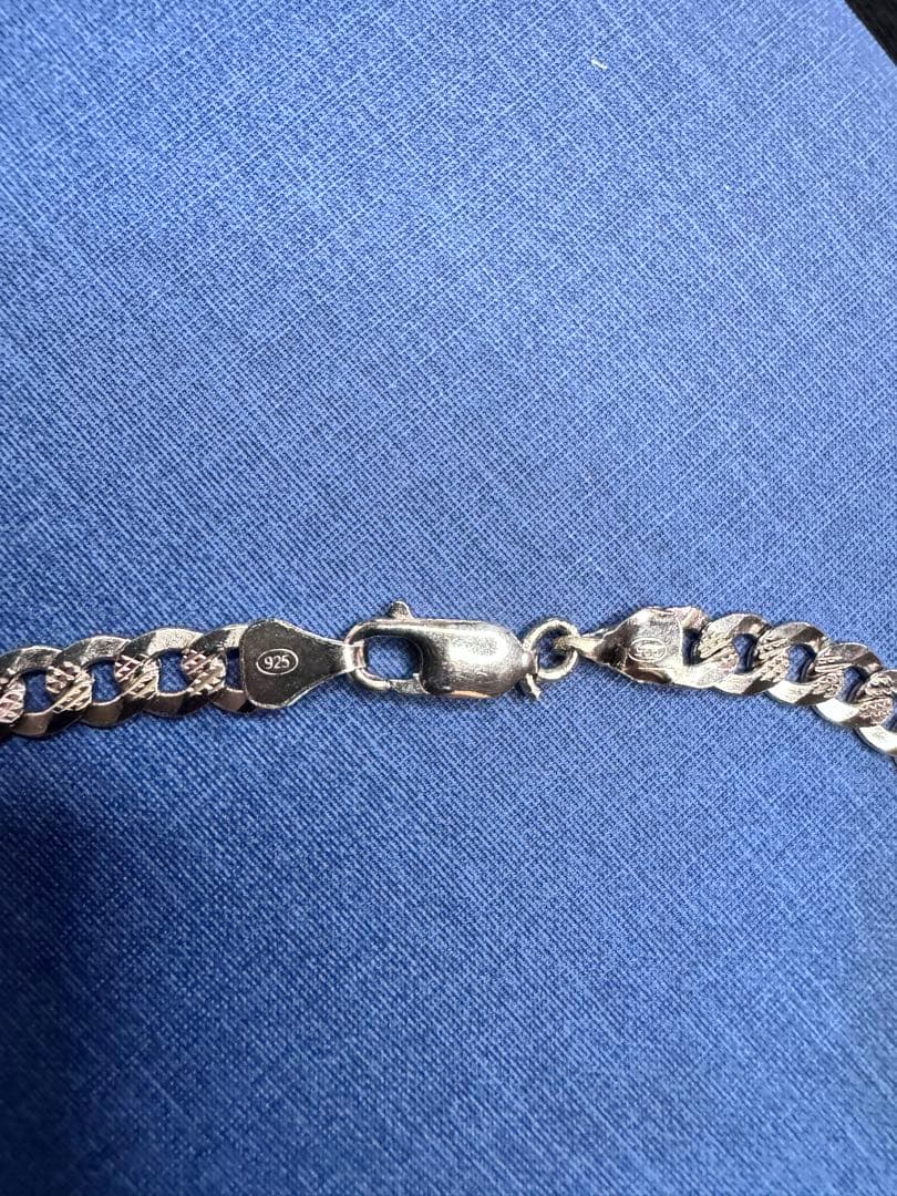 シルバー925 メンズネックレス／シンプルデザイン