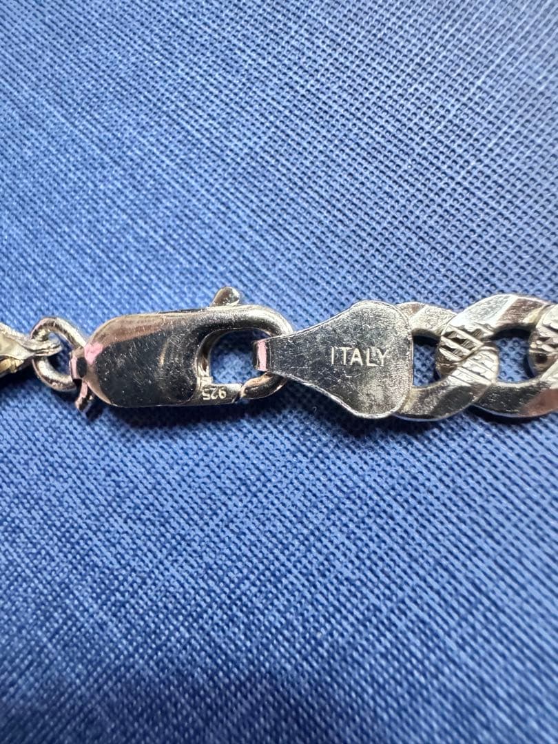 シルバー925 メンズネックレス／シンプルデザイン