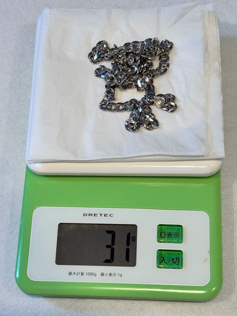 シルバー925 メンズネックレス／シンプルデザイン