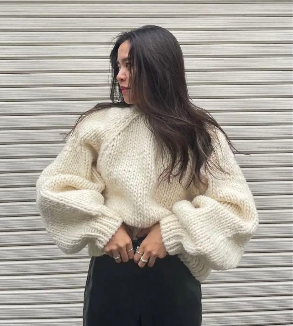 SeaRoomlynn Handmade Wool マルチカーディガン ホワイト