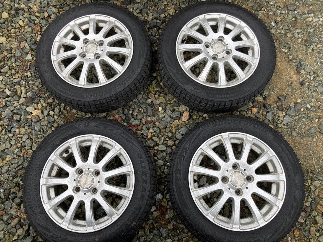 すぐ発送 アルミ155/65R14ブリジストンブリザック スタッドレス4本