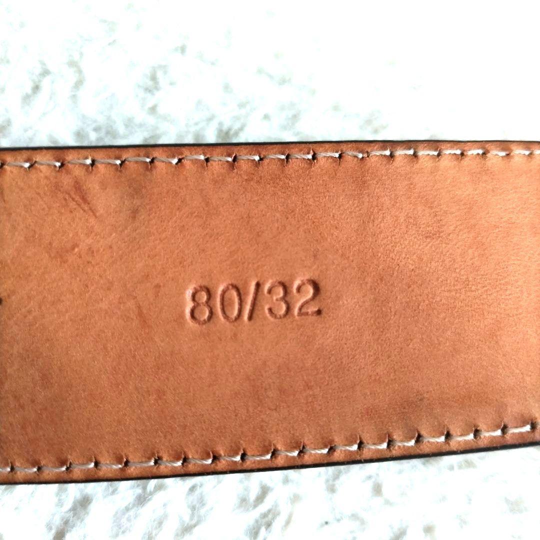 VERSACE ヴェルサーチ グレカ総柄 ロゴプレート レザーベルト 超激レア