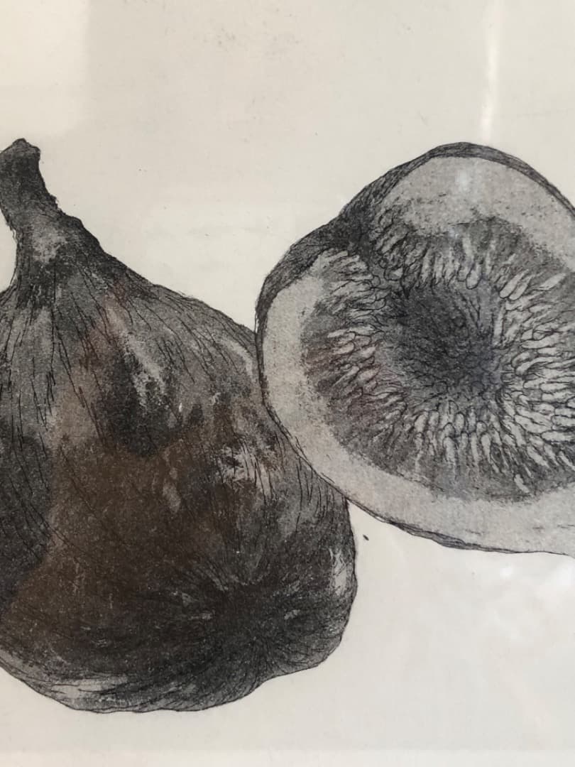 銅版画　ichijiku　額装済