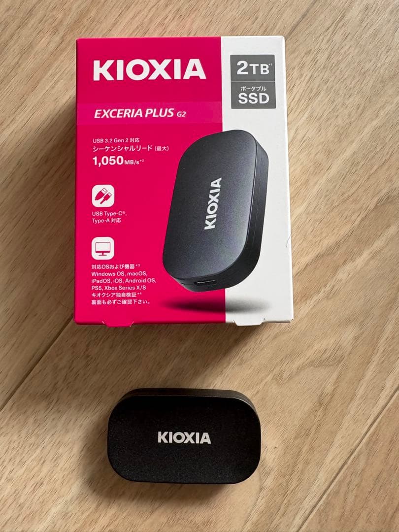 KIOXIA EXCERIA PLUS G2 2TB 外付けSSD キオクシア