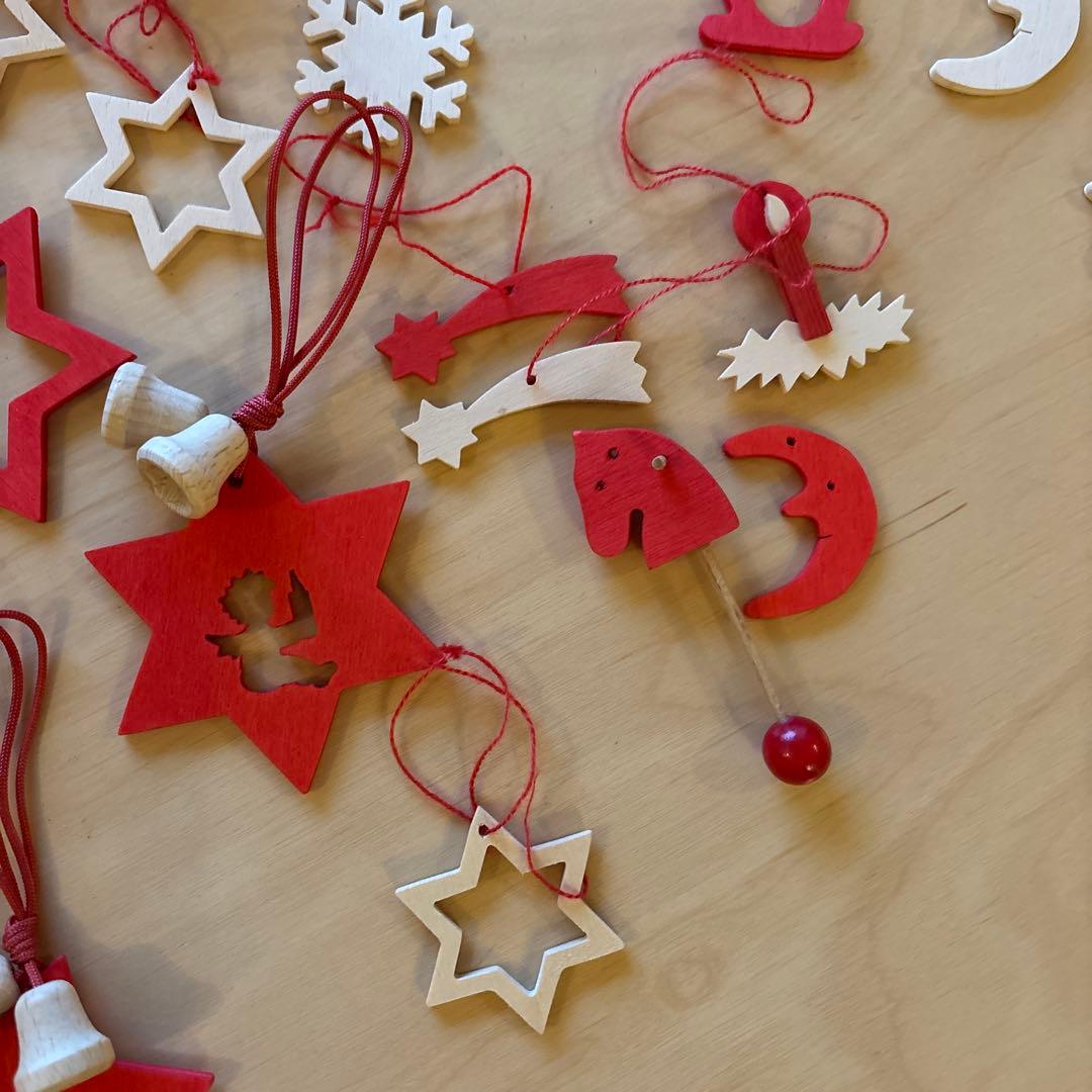 木のクリスマスオーナメント ドイツ製 レロ社