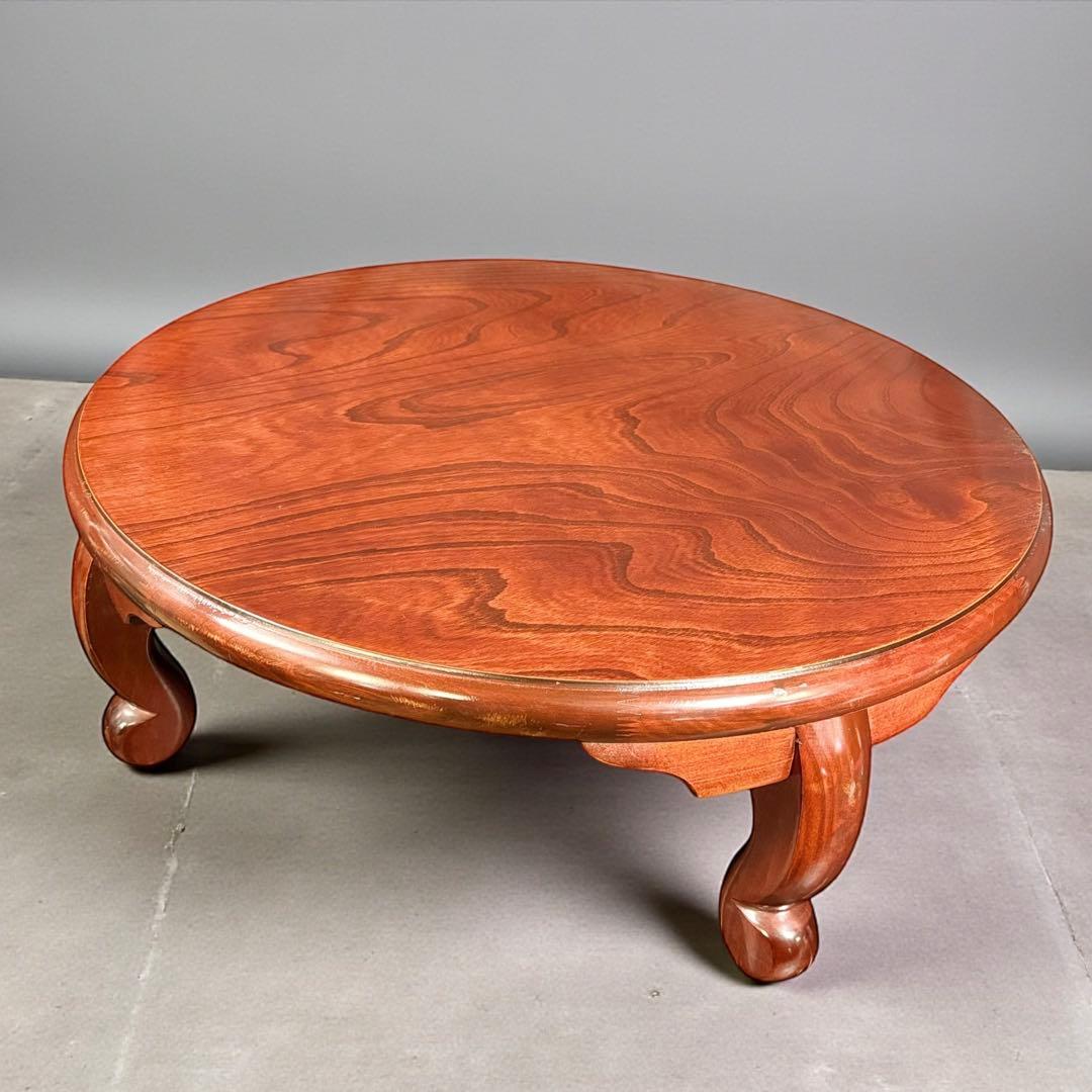 HR896 木目が素敵な円卓　ちゃぶ台　卓　座卓　ラウンドテーブル　丸