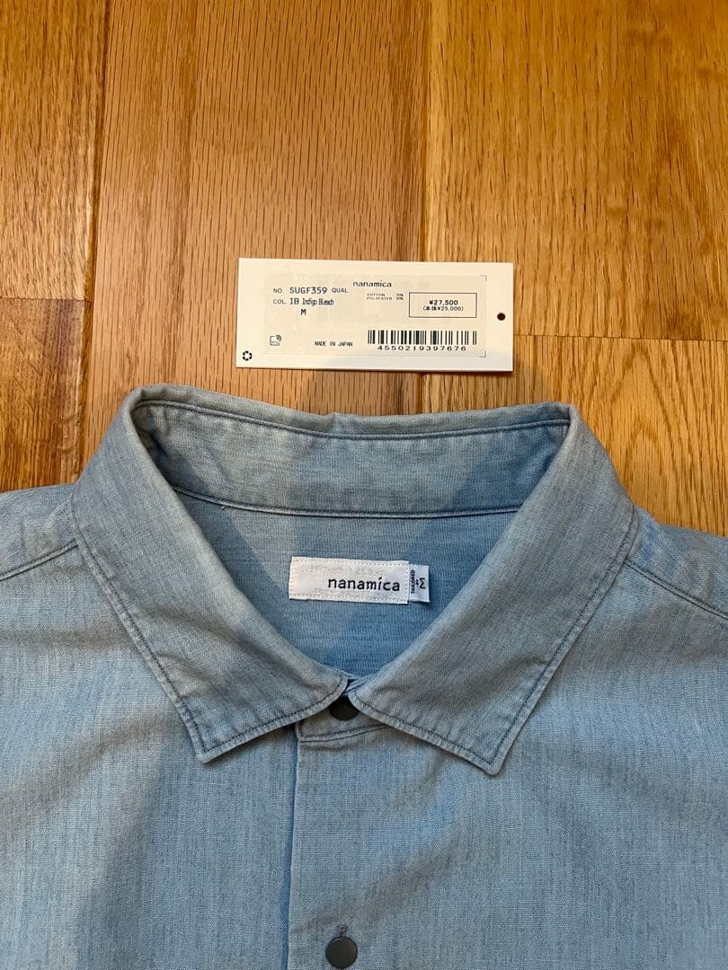 nanamica SUGF359 シャツ 長袖 インディゴ M