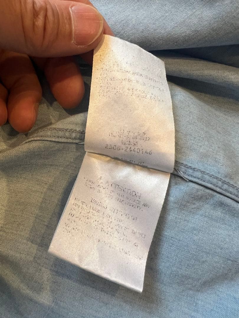 nanamica SUGF359 シャツ 長袖 インディゴ M