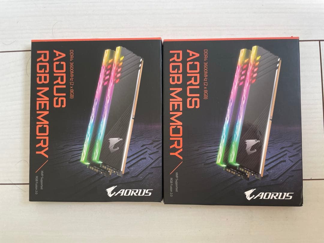 メモリー AORUS RGB MEMORY DDR4 3600Mhz 32g