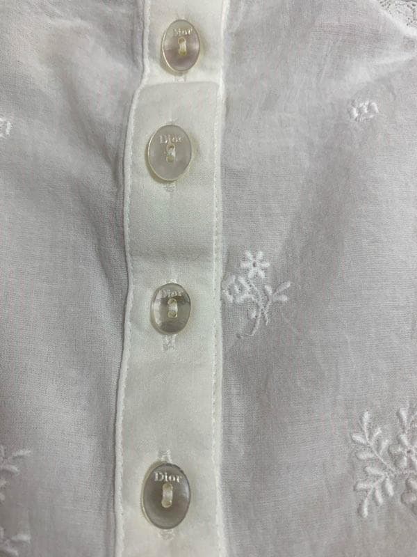 Christian Dior キャミソール 白色 コットン