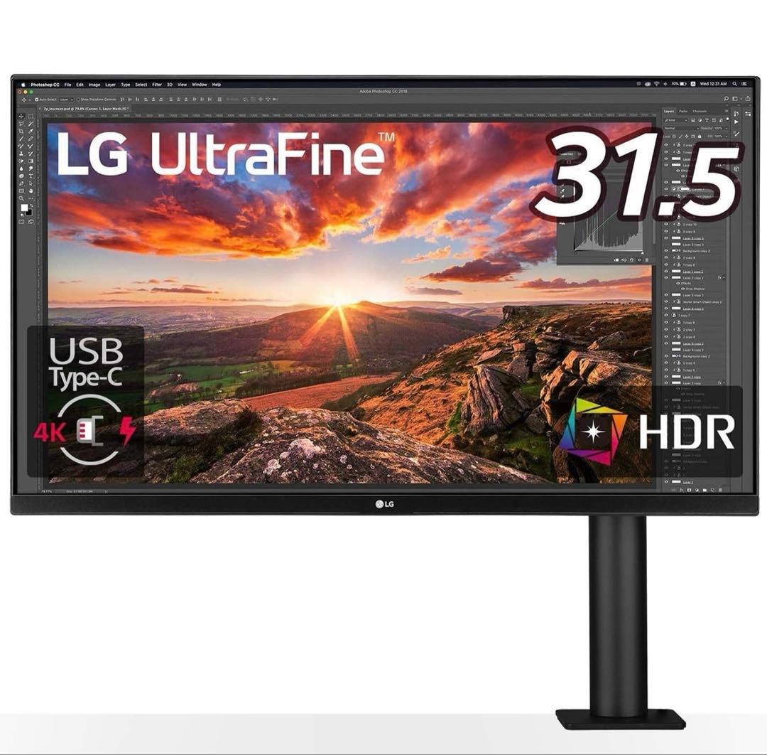 LG 31.5インチ♡エルゴノミクス スタンド モニター ディスプレイ
