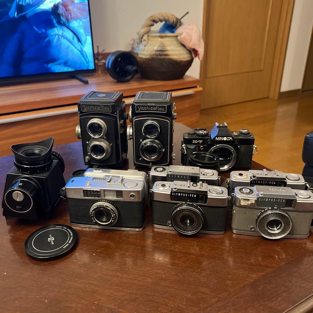 フィルムカメラ YashicaFlex & Minolta X-7 OLYMPUS PEN