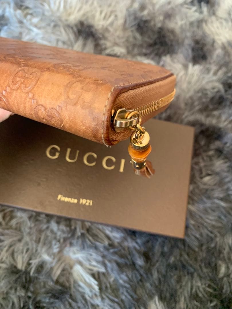 GUCCI 長財布 ブラウン 箱付き