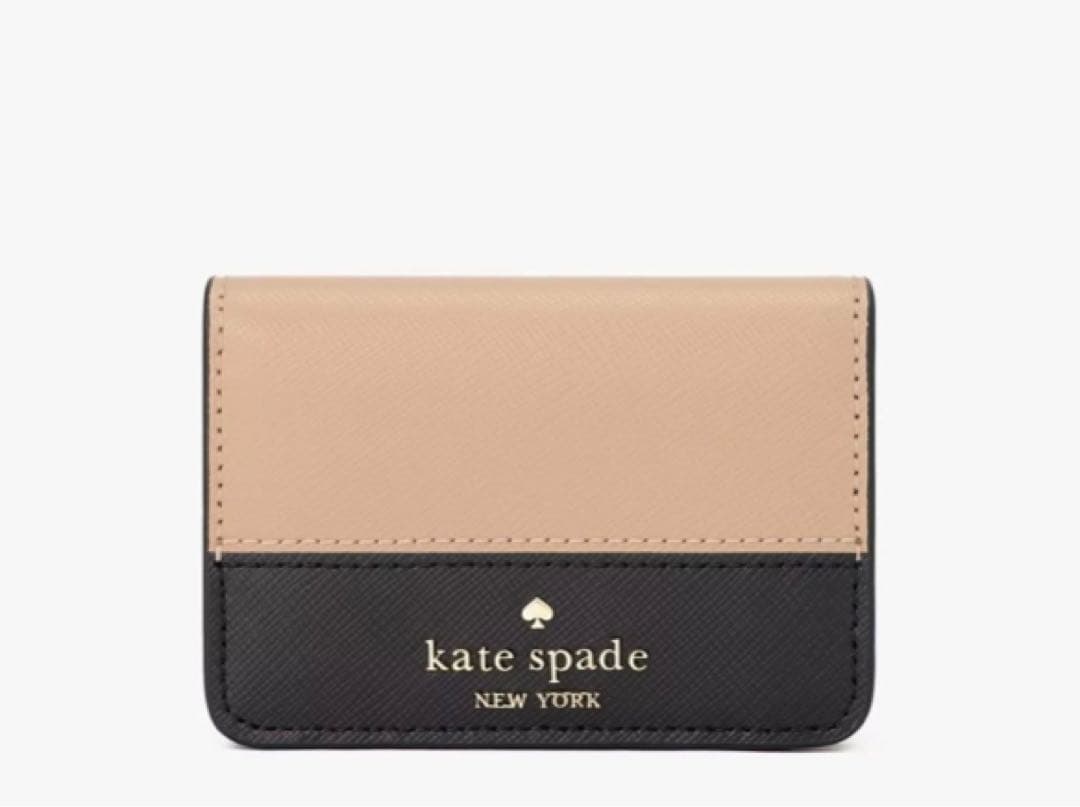 マディソン カラーブロック トップ ジップ カード ホルダー ケイトスペード