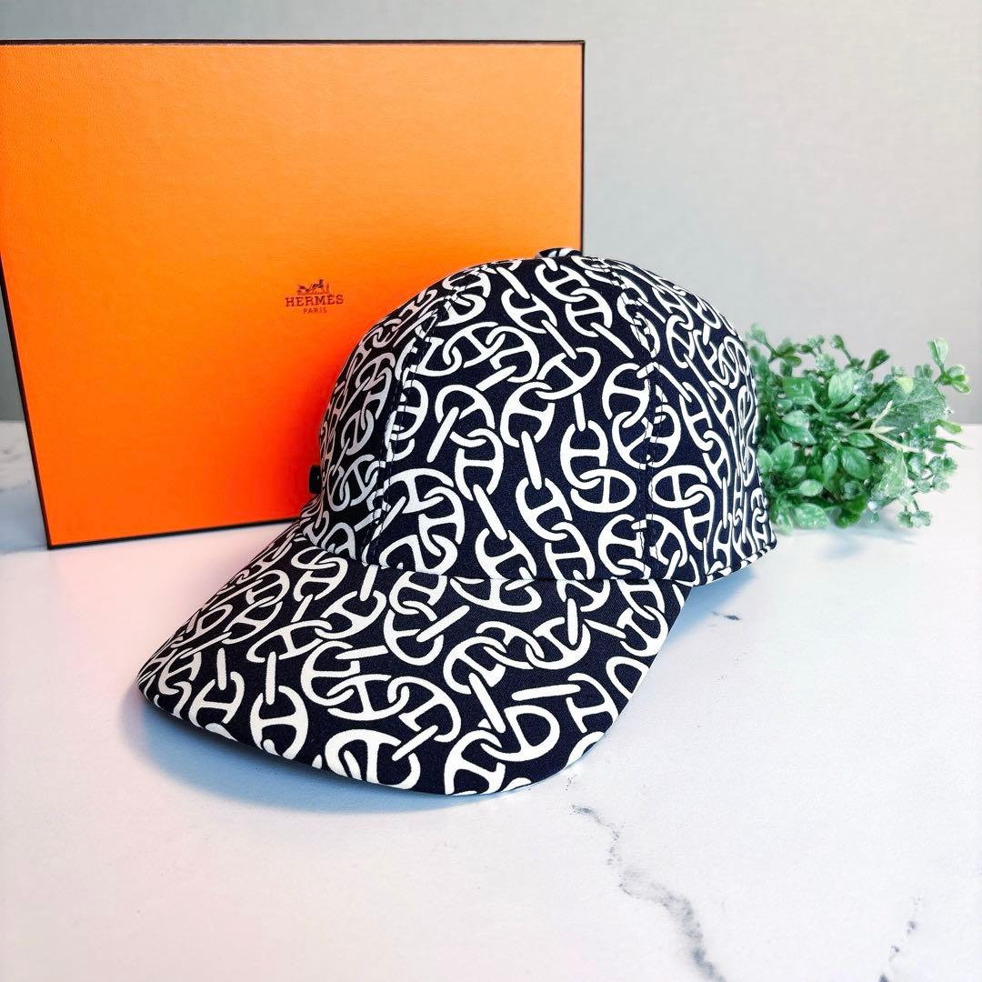 エルメス 　シェーヌダンクル　イロナ・ナウサ　 キャップ　Sサイズ