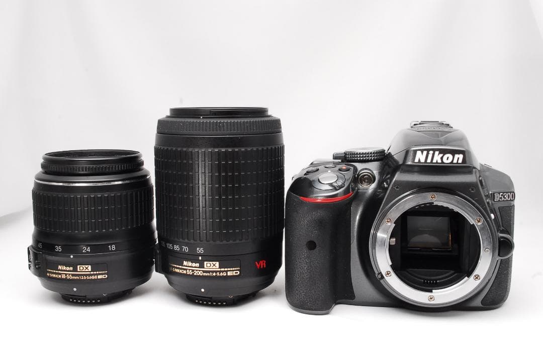 希少色グレー❤️ Nikon D5300❤️ダブルレンズ❤️スマホ転送 一眼レフ