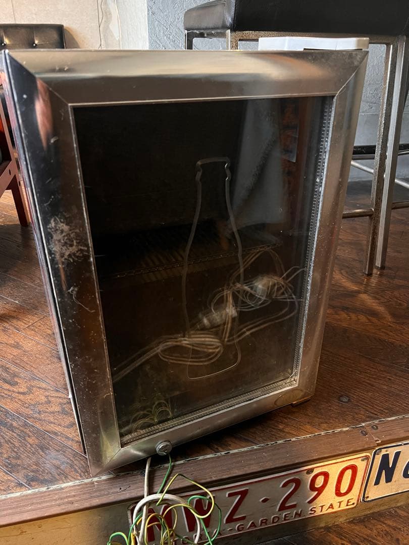 コカコーラ　冷蔵庫 ステンレス