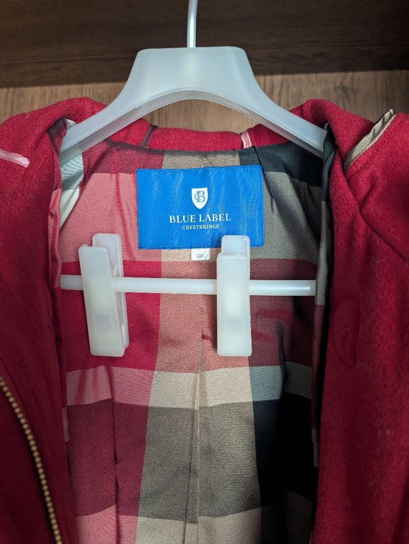 【ぷりん】BLUE LABEL CRESTBRIDGE ダッフルコート 赤