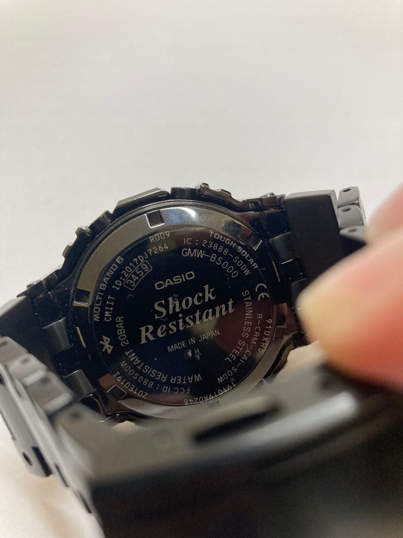 G-SHOCK GMW- B5000GD-1JF 美品　ブラック
