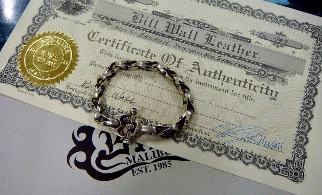 Bill Wall LeatherビルウォールレザーBWLスクリューブレスレット