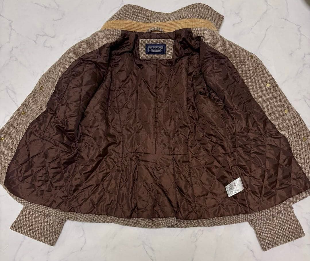 オールドラルフローレン POLO JEANS ツイードジャケット L キルト裏地